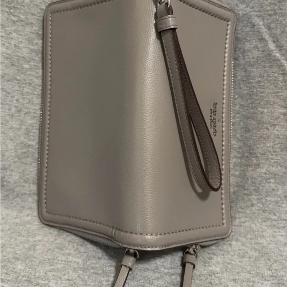 Kate Spade Gray Leather Wristlet - Picture 3 of 3